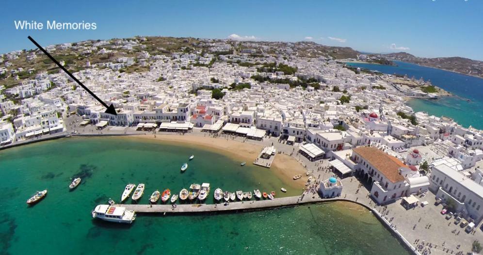 White Memories, Seafront Luxury Apartment Mykonos Mykonos Town Bagian luar foto