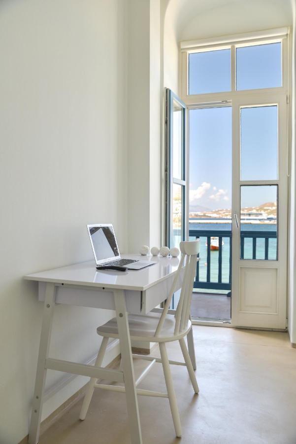 White Memories, Seafront Luxury Apartment Mykonos Mykonos Town Bagian luar foto