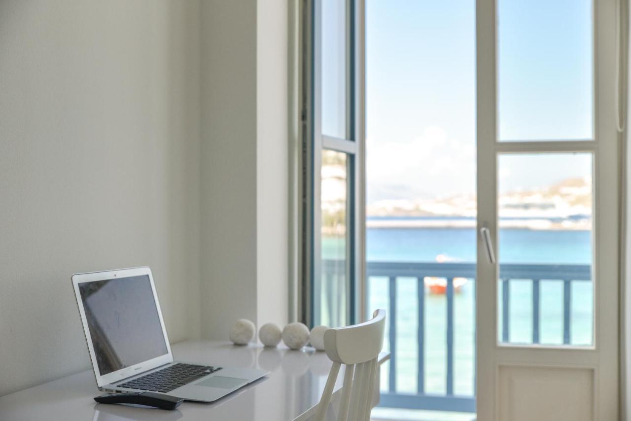 White Memories, Seafront Luxury Apartment Mykonos Mykonos Town Bagian luar foto
