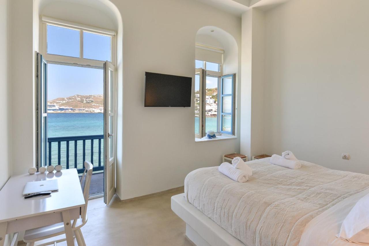 White Memories, Seafront Luxury Apartment Mykonos Mykonos Town Bagian luar foto
